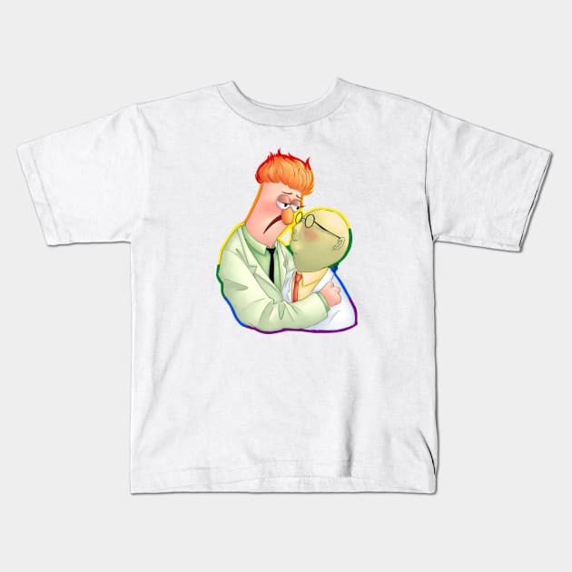 Beaker and Bunsen Kids T-Shirt by ConnorATerro